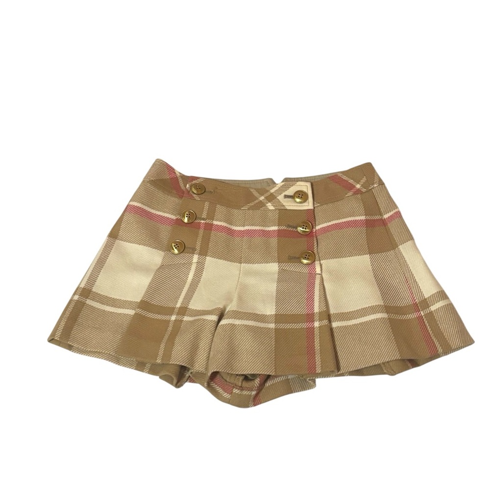 Burberry Blue Label Wool Plaid Shorts